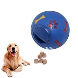 犬おもちゃ噛む おやつボール 犬 早食い防止 餌入れボール 知育玩具 犬噛むおもちゃ 丈夫 犬用玩具 歯清潔 運動不足 ストレス解消 ペットおもちゃ 玩具ボール 投げるおもちゃ -ブルー||M-11*11cm