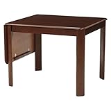 伸長式ダイニングテーブル バタフライテーブル 【長方形 ダークブラウン】 幅93 135cm 木製 丸角 VDT-7685DBR