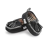 romirus幼児用赤ちゃんPUレザーGomminoローファーソールSoled靴 カラー: ブラック