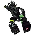 スズキ用 LEDスイッチ付! H8/H11/H16 後付フォグランプ用 リレー ハーネス 配線　社外フォグに！後付スイッチ