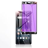 Sony Xperia Ace SO-02L ガラスフィルム 全面保護 強化ガラスフィルム Sony エクスペリア ace 専用 3D曲面 フルカバー フィルム 液晶保護フィルム 高透過率 [ブルーライトカット、ブラック]
