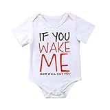 (ササレルン) Sasarelun 可愛い子供服 半袖 ローマ字柄付き コットン 女の子 男の子 ロンパース オールインワン カバーオール 夏 ホワイト70/0~6ヶ月