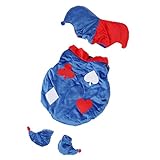 Prettyia 新生児　誕生日　出産お祝い　写真　記念撮影用　着ぐるみ　ポーカー柄　服　セット　ブランケット　可愛い