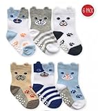 Jefferies socks ジェフリーズ ソックス ワンちゃん靴下 ６足セット 滑り止め付 [2350D] (インファント (9-13ｃｍ、参考年齢3-12ヶ月))
