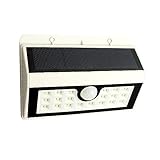 Lzcat 20 LED ソーラーライト センサーライト 外灯 人感センサー 屋外照明/軒先/壁掛け/庭先/玄関周りなどのライト 夜間自動点灯 防犯用 (白)