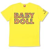 ベビードール パイン総柄ワッペンTシャツ 男女兼用 M オレンジ