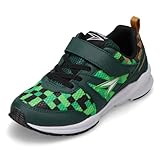 [シュンソク] スニーカー キッズ 男の子 女の子 子供靴 幅広 軽量 15~25cm 3E 2E SJJ 6380 6390 6400 6410 6420 9570 9580 グリーン/チェック 23.0 cm 3E