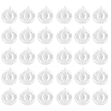 F Fityle 植物　花　装飾　透明　ガラス　ハンギング　花瓶　ボトル　30個　　