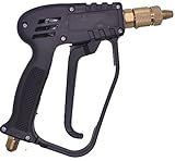 【Alimama】高圧 洗浄ガン 汎用 ショートノズル (ジェット噴射 ＆ 扇型霧 ワンタッチ 切り替え) 外径 M14mm X 1.5