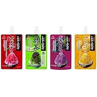 井村屋 かき氷シロップ 「こだわりの氷みつ」 4種セット （いちご・抹茶・ぶどう・マンゴー） 各150g