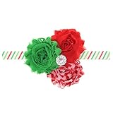 Zhhlinyuan ベビー小物 Kids ヘアアクセサリ Baby Girls Toddler Christmas/Photography Pops/Costume/Party Chiffon Si