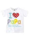 ARAUS　ベビー　Tシャツ　アルファベットつき　I　LOVE　PaPa　I　LOVE　MaMa　半袖　ハート　ドットまみれ　パジャマ　赤ちゃん　男女の子兼用　鮮やか　柔らか　かわいい　春　お出かけ　