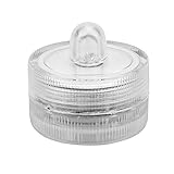 防水LEDキャンドルキャンドルランプアンビエントランプライト多色丸い透明な形状