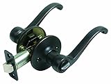 Design House 740407 Scroll 2-Way Latch Privacy Door Handle, Adjustable Backset, Oil Rubbed Bronze Fi