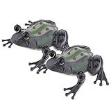 F Fityle 2個入　カエル 置物　現実的　裏庭 草地 芝生ガーデン装飾品　狩猟囮　おもちゃ　