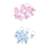 Homyl おしゃぶりチャーム ベビー おもちゃ おしゃぶり がらがら ベビーシャワー 赤ちゃん 誕生日 ギフト お祝い 写真小物 約24個入