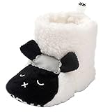 C-Princess 幼児 キッズ うさぎ ルーム シューズ ファーストシューズ ショートブーツ 新生児 赤ちゃん ベビー靴 歩行靴 可愛い ふわふわ 防寒 ホワイト 12cm