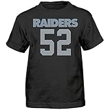 NFL Boys 4 – 7 Khalil Mack Oakland Raiders Mainliner Player Name & Number半袖Tシャツ、ブラック、スモール/ ( 4 )