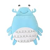 Tortor 1bacha(JP)　可愛い　蟹　ベビー　赤ちゃん　寝袋　ソフト　コットン　シュラフ　寝具　新生児　柔らかい　布団　動物　お出かけ　出産祝い　誕生日　プレゼント　ブルー