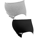 (ローズマダム)Rosemadame やわらかコットン 産じょくショーツ 2枚セット(出産準備)(GY1-グレー1、M-L)