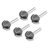 uxcell コーブボックスビット 6.35mmシャンク径 22.2mm切削直径 ストレートシャンク