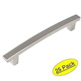 Cosmas 5239snサテンニッケルContemporaryキャビネットハードウェアハンドルプル – 5 "穴中心 – 25パック