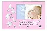 Prinz 6 by 4-Inch Starbright Baby Pink Wood Photo Frame by Starbright Baby Pink