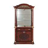 サルタレッリ フローレンス 2ドアキャビネット(食器棚/カップボード/ショーケース) ウォールナット