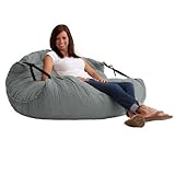 Comfort Research Relax Lounger in Comfort Suede, Steel Grey [並行輸入品]