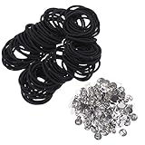 ルボナリエ ヘアゴム アクセサリー ハンドメイド セッティング台座付き 台座 オリジナル アクセサリーパーツ (シルバー 50組)