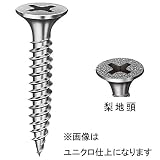 【1000本入】 ネジ 接合金具 【軽天・内装工事用 ユニクロ型 3.5×22mm】 スチール製 ラッパ頭 〔建築 工事 工具〕