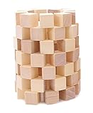 [アルティ] althi カラフル 積木 100個 セット 小さな キューブ 木製 ウッド 四角形 積み木 (原木100個)