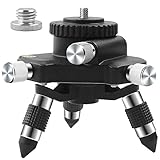 下げ振りアダプター レーザー 墨出し器用360°回転台 微調整 オスネジ 1/4"ネジと5/8ネジ付 レーザーレベル（万能アダプター付き）