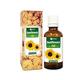 SALVIA|オーガニックナチュラルサンフラワーオイル| 100% Organic Natural Sun Flower Oil | Additive-Free | Multi-purpose - Body Oil, Massage Oil, Aroma Oil, Carrier Oil & Essential Oil | Large Quantity| 30 ML with Dropper