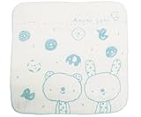 日本製 アナノカフェ Anano Cafe ベビーふわ泡ガーゼハンカチ ブルー ハンカチ タオル ギフト 贈り物 御返し 赤ちゃん 赤ん坊 ベイビー ベビー かわいい 548129