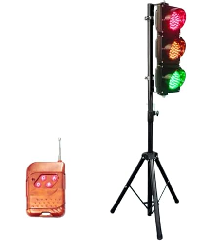 Amazon.co.jp: サンバイザー付きLED信号機、防水交通横断歩道信号