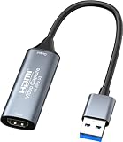 三生テック HDMI キャプチャーユニット 入力4K＠30Hz 出力1080P＠60 USB3.0(Type-A) UVC/UAC規格準拠 電源不要 USB端子セパレートタイプ ビデオ/ゲーム録画 ライブ配信 テレワーク 日本語対応取説【FY-HDVC14C】 (USB3.0 Type-A)