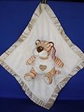 Ellis Baby Blankie Buddies Super Soft 2-in-1 Security Blanket 18x18 Beige Blanket with Baby Tiger 7 