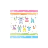 Baby Clothes Line Table Cover by Shower My Baby
