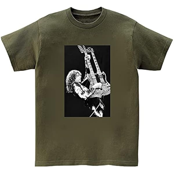 ギター FAMOUS GUITARS　Tシャツ メンズL　ジミーペイジ Collections Etc Famous Guitars Short Sleeve Graphic Music T