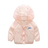 エルフ ベビー(Fairy Baby) 子供服 夏パーカー ジャケットフード付き アウター 薄手 長袖 size 90 (ピンク)