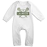 noxidn smwi Baby Infant Romperラクロススポーツ長袖ボディスーツ服装服、ホワイト カラー: ホワイト