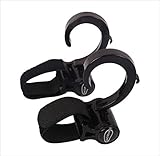 Rush.C ベビー＆マタニティ 育児 ベビーカー用 フック 2つセット ブラック 【Rush.Cオリジナルハンカチセット】 864