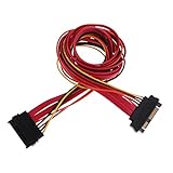 IPOTCH SASアダプタケーブル　29ピンオス - 29ピンメス　アダプタ　電源ケーブル/コネクタ　全2サイズ - 1M