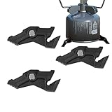 Hongmidy キャニスターブラケット、キャニスタースタビライザー,磁気缶ストーブボトルシェルフ | ポータブルキャニスターホルダー、アウトドアキャンプハイキングピクニッククッキング用缶ブラケット