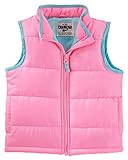 OshKoshベビーGirls Quilted Puffer Vest – ピンク カラー: ピンク