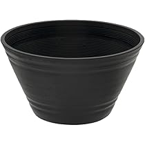 鉢 21cm Amazon.co.jp: セラアート 平鉢 21号 黒 （外径210×高さ