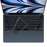 日本メーカー品 【 US配列 英字配列専用 】 MacBook Neo/Air/Pro 13-16インチ (2021-2026) キーボードカバー M5 M4 M3 M2 極薄 透明 TPU シリコン 型番 A3449 A3426 A3404 A3240 A3113 A2681 A2941 A2991 A2779 A2442 対応 マックブック 防塵 (クリアブラック)