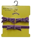 GOLDBUG 3Pヘアーセット ヘアーバンド, 2ヘアークリップ パープルベルベット 23390