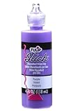 チューリップ滑らかな 3次元ファブリック塗料 4 オンス パープル